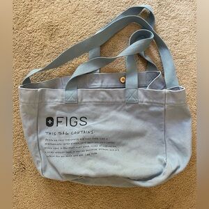 Figs Light Blue Canvas Tote